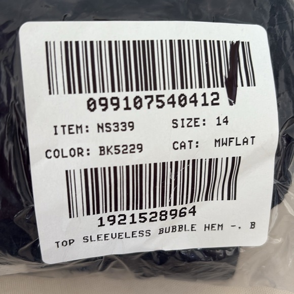 Madewell Bubble-Sleeve‎ Top in Poplin Womens Size 14 Black - Picture 8 of 9